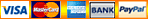 we accept paypal and credit cards